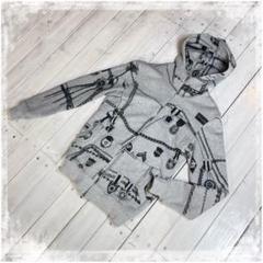 希少『Yoshio kubo』ジップアップ　パーカー　グレー　サイズ:1