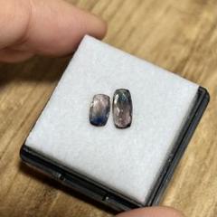 アキシナイト カットルース 2点セット 鉱物標本 天然石