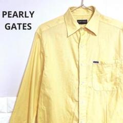 PEARLY GATES パーリーゲイツ メンズ シャツ 黄色 コットン S