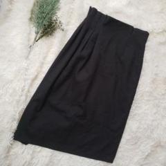 SCOT CLUB【9】デザインスカート 膝丈 黒 個性的 オフィス 美品