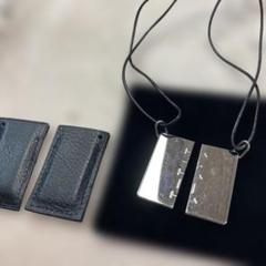 h*e様 HERMES エルメス ペアネックレス プレート 1+1=1 【e66 h*e様 HERMES エルメス ペアネックレス プレート 1+1=1 【e66