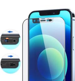 iPhone12 Pro Max 保護ガラスフィルム ウェブカメラカバー付き