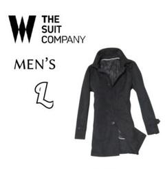 メンズL◇THE SUIT COMPANY◇防寒ライナー取外可コート　黒