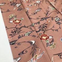 紅型 小紋 ちりめん生地 可愛い染め 正絹 AK-6028