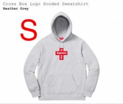 supreme cross box logo hooded sweatshirt