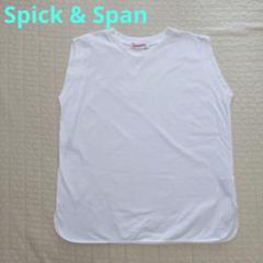 Spick & Spanファインコットンジャージーノースリーブプ ルオーバー