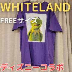 【WHITELAND】ディズニー コラボ ザ・マペッツ 紫色 Tシャツ FRE