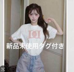 ダーリッチ darich キルティングアップリケビジューTシャツ ブラック ダーリッチ darich キルティングアップリケビジューTシャツ