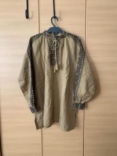 TSUHARU リネンクロスステッチ刺繍チュニック荻窪店限定色