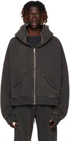 entire studios full zip washed black XSのサムネイル