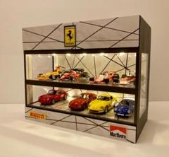 1/43展示10台可・AG白大理石・2層式ディスプレーBOX/照明付ネオジオラマ 1/43展示10台可・AG白大理石・2層式ディスプレーBOX/照明付ネオ