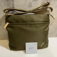 【美品】KITAMURA　ナイロンショルダーバッグ　カーキ　Kロゴ 美品】KITAMURA ナイロンショルダーバッグ カーキ Kロゴ - メルカリ