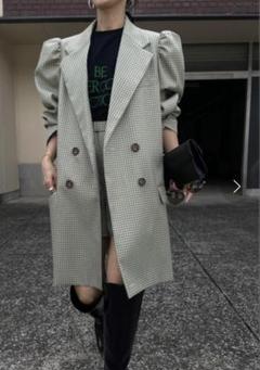check jacket mini dress セットアップ ameri Ameri（アメリ）の「CHECK JACKET MINI DRESS（テーラード