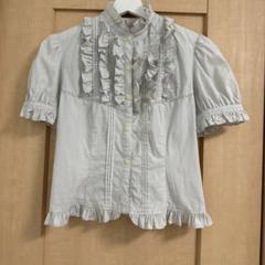 VictorianMaiden ギャザーブラウス 半袖 生成