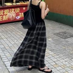 新品未使用タグ付き J&M DAVIDSON スカート ブロックチェック 新品タグ付◇ かぐれ ビッグチェックタックスカート DOORS