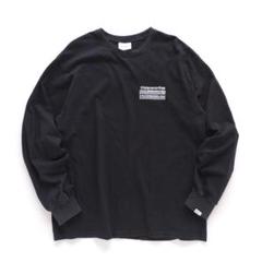 ディスイズネバーザット 連続ロゴ ロンT ブラック【Ｌ】