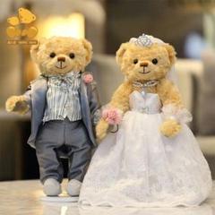 テディベア人形の家人形結婚