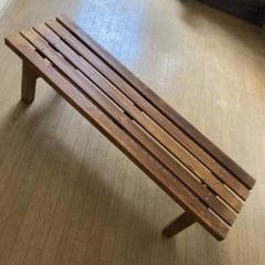 縁台②天然木 和テイスト 未使用 レトロ ベンチ 縁側 ベランダ