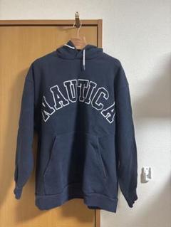 NAUTICA ネイビー フード付きスウェット