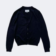 MaisonMartinMargiela⑭エルボーパッチカーディガン44ネイビー MaisonMartinMargiela⑭エルボーパッチカーディガン44ネイビー
