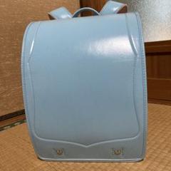水色 ランドセル サイドポケット付き