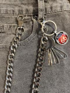 Stussy ウォレットチェーン カラビナ付き 未使用品】STUSSY 三つ折り財布 ウォレットチェーン 90s - メルカリ