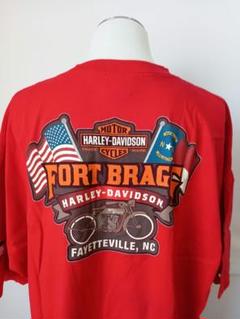 輸入品ハーレーダビッドソン FORT BRAGG Tシャツ レッド