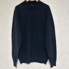 LIFE &WORK DESING【L】黒 ハイネック ニットセーター