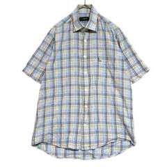 トロイ　半袖 チェックシャツ　M