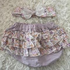 ベビー　リボンヘアバンド　ブルマ