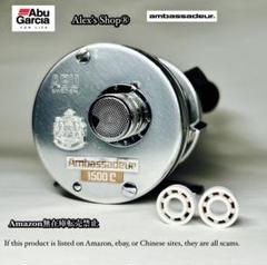 ヴィンテージアンバサダー1500C4本爪ドラグ、茶ステッカー、セラミックBB ヴィンテージアンバサダー1500C4本爪ドラグ、茶ステッカー