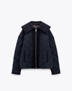 本日発送❗️ZARAコントラストパフジャケット ブラック ZARA】コントラストパフジャケット ブラック | 8073/227 (ZARA