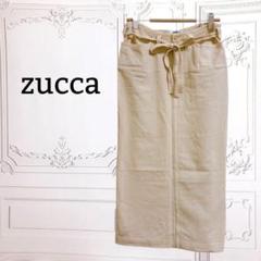 ズッカ『zucca』タイト スカート【F】ベージュ 系 無地 シンプル 薄手