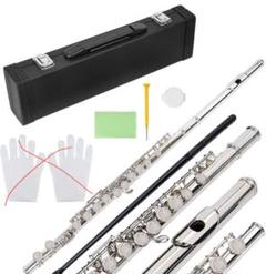 希少 YAMAHA フルート（Eメカ付）ハードケース付 銀色 シルバー 極美品】YAMAHA ヤマハ YFL-211S フルート eメカ ハードケース