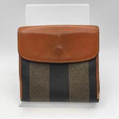 フェンディ　折財布　財布　ウォレット　ペカン柄　ブラウン