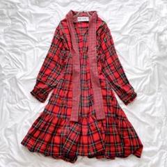 未開封heiheiヘイヘイ吊りリボンスカートレッド赤