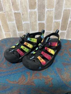 KEEN アウトドア サンダル ブラック/レインボー 24センチ - メルカリ