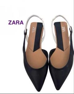 ZARA サンダル ブラック・ホワイト