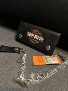 【まもなく掲載終了】HARLY-DAVIDSON 財布 ウォレット チェーン 美品○ハーレーダビッドソン HARLEY DAVIDSON MOTOR CYCLES 財布