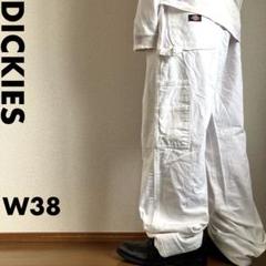 美品 Dickies W38L32 ホワイトデニム バギーペインターパンツ レア 美品 Dickies W38L32 ホワイトデニム バギーペインターパンツ