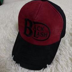 【良品】バックラッシュ BACK LUSH キャップ メッシュ 赤黒