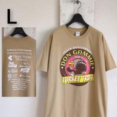 GILDAN 古着　Tシャツ　ベージュ　キャラクター　DON GAMMIE　L