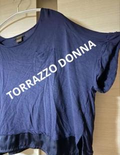 TORRAZZO DONNAトラッツォドンナ　ネイビー ゆったり半袖 Tシャツのサムネイル