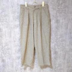 【美品】CUBE SUGAR カジュアルパンツ チェック柄 千鳥 W78 M