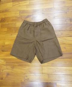 ◆AURALEE オーラリー リネンショーツ サイズ3 USED 美品 茶色のサムネイル