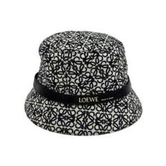 美品　ロエベ　LOEWE アナグラム　バケハ　57 LOEWE ロエベ アナグラム バケットハット（ジャガード&カーフ