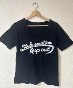 STYLE EMOTION ブラック 半袖シャツ Y2K