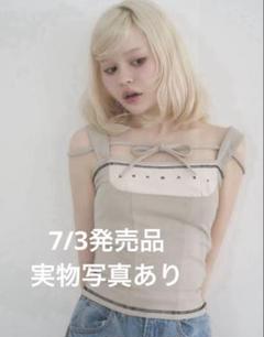 andmary Luca stitch tops beige ❶ ANDMARY】Luca stitch tops