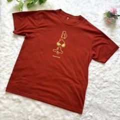極美品✨mont-bell モンベル くまさん Tシャツ メンズ　XL　赤茶色