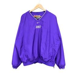90s〜 NIKE/カレッジロゴ/ナイロン/プルオーバー/紫/USA古着